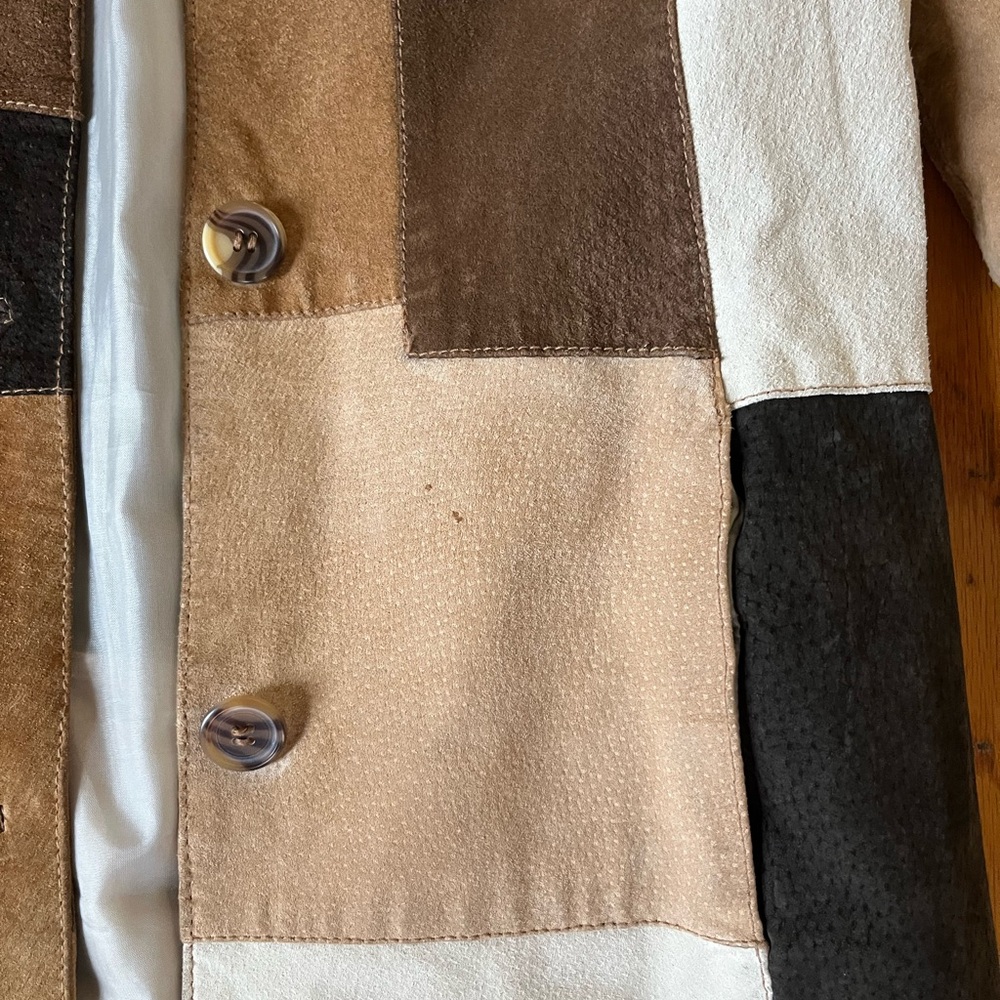 Vintage Paris Blues Patchwork Coat - Picture 5 of 6